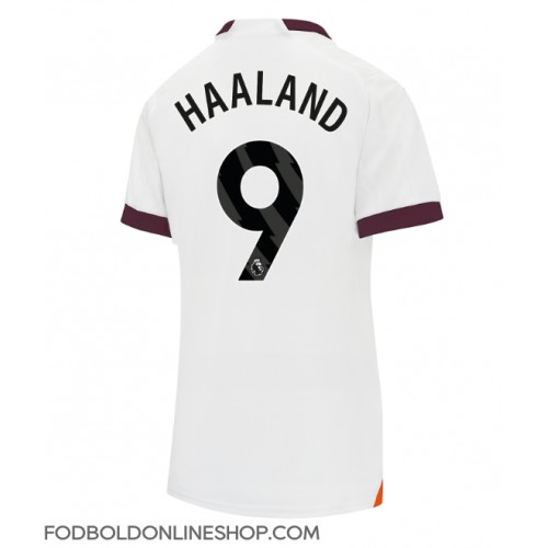 Manchester City Erling Haaland #9 Udebanetrøje Dame 2023-24 Kortærmet